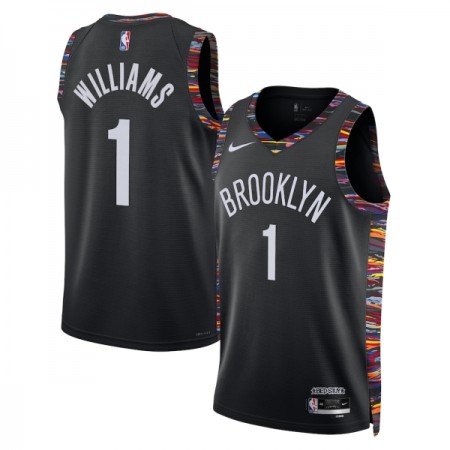 Dres Brooklyn Nets Ziaire Williams Nike 2025-26 City Edition Crno Swingman